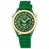 Reloj Tous Tender Time de acero IP dorado con correa de silicona verde 100350575