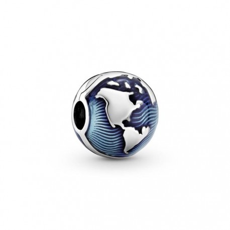 Pandora Clip Globo Terráqueo Azul 799429C01