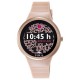 Reloj Tous Rond Connect de acero IP rosado con correa de silicona nude 100350685