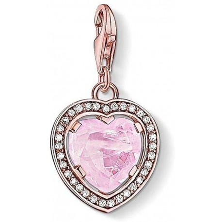 THOMAS SABO  Charm  Corazón en rosa y circonitas 1105-537-9