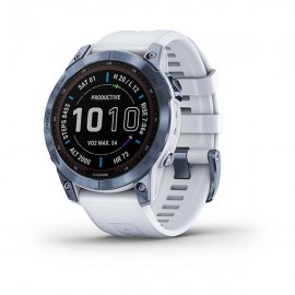 GARMIN fēnix® 7 – Sapphire Solar Edition Zafiro Solar Blanco Titanio Azul   010-02540-25