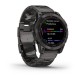 GARMIN fēnix® 7 – Sapphire Solar Edition Zafiro Solar Negro Carbón Titanio DLC 47mm con Correa Titanio DLC 010-02540-39