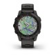 GARMIN fēnix® 7 – Sapphire Solar Edition Zafiro Solar Negro Carbón Titanio DLC 47mm con Correa Titanio DLC 010-02540-39