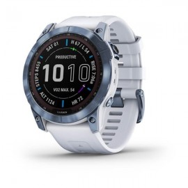 GARMIN fēnix® 7X – Sapphire Solar Edition Zafiro Solar Blanco Titanio Azul  51mm 010-02541-15