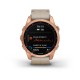 GARMIN fēnix® 7S – Sapphire Solar Edition Zafiro Solar Blanco Titanio Rose Gold Piel Blanca Light 42mm   010-02539-35