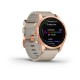 GARMIN fēnix® 7S – Sapphire Solar Edition Zafiro Solar Blanco Titanio Rose Gold Piel Blanca Light 42mm   010-02539-35