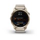 GARMIN fēnix® 7S – Sapphire Solar Edition Zafiro Solar Blanco Gris Titanio Nylon Light Gold 42mm  010-02539-39