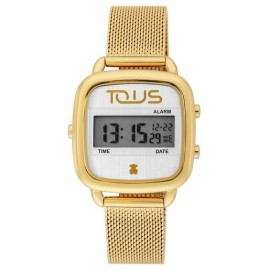 Reloj Tous digital D-Logo de acero IP dorado 200350550