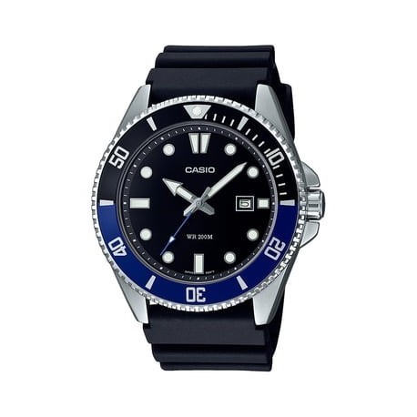 Reloj Casio Luneta Negra y Azul MDV-107-1A2VEF