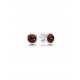 Pandora Pendientes Plata Piedra granate 290738GR