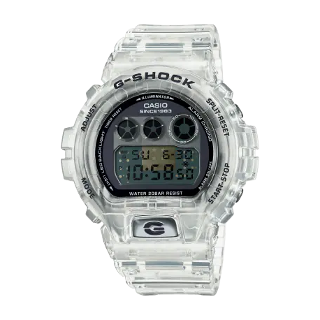 Reloj Casio G-Shock 40.º aniversario de G-SHOCK CLEAR REMIX ESTÁNDAR SERIE 6900 DW-6940RX-7ER