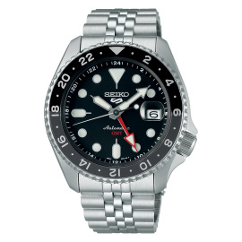 Reloj SEIKO 5 Sports Sports Style GMT negro SSK001K1