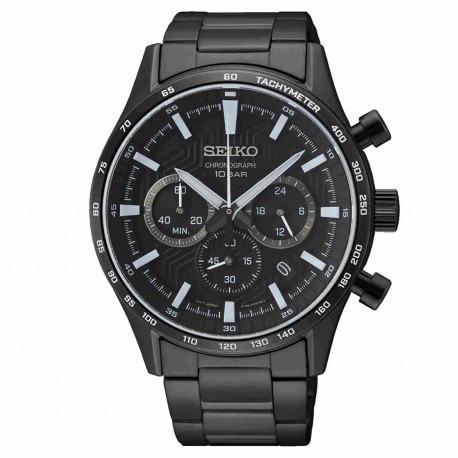 Reloj SEIKO Chronograph PVD negro  SSB415P1