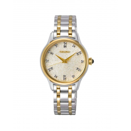 Reloj SEIKO Ladies Bicolor esfera con diamantes SRZ550P1