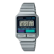 Reloj Casio Vintage Digital plateado estilo gadget de los 80   A120WE-1AEF