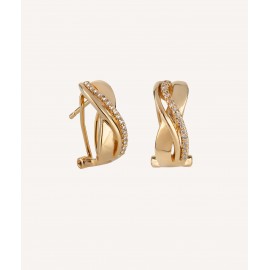 Vidal & Vidal Pendientes Circonitas finas Chapado Oro 18k X2867A