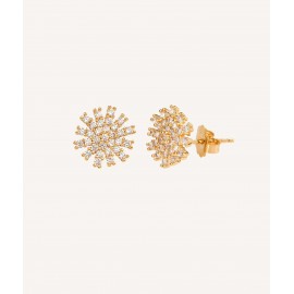 Vidal & Vidal Pendientes Circonitas estrella Chapado Oro 18k G1804