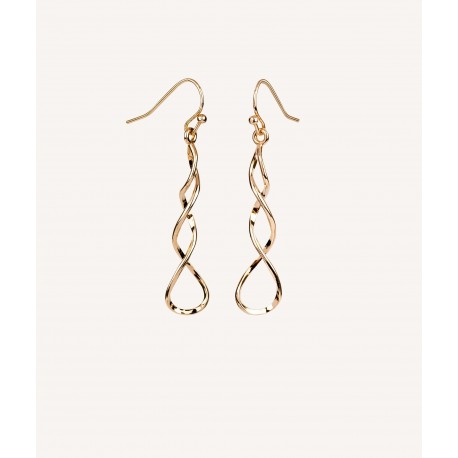 Vidal & Vidal Pendientes espirales Chapado Oro 18k G3548