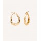 Vidal & Vidal Pendientes aro torcido Chapado Oro 18k G3242