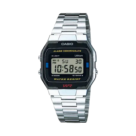 Reloj Casio vintage digital iconic A163WA-1QES