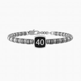 Kidult Pulsera de acero hombre,  40 | THE BEST IS YET TO COME   ES73065