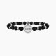 Kidult Pulsera de acero piedras de ágata negra hombre GRAD | ENHORABUENA ES732071