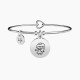 Kidult Pulsera de acero mujer con colgante redondo GIRL ES231570