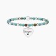 Kidult Pulsera elástica de acero con ágata estriada multicolor CORAZÓN | DAUGHTER ES732218