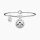 Kidult Pulsera de acero mujer con colgante redondo WAITING FOR YOU ES731287