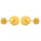 Pendientes oro 18k amarillo bola lisa