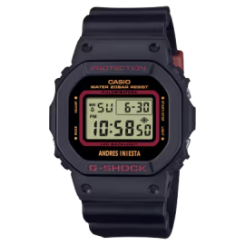 Reloj Casio G-Shock exclusivo del futbolista profesional Andrés Iniesta DW-5600AI-1