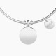 Kidult Pulsera mujer de acero  con colgante redondo con letra A, INICIAL | EMOCIONES ES231555A