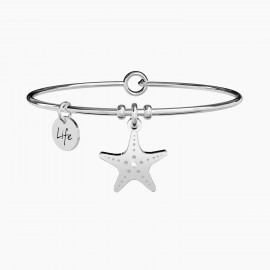 Kidult Pulsera mujer de acero con colgante estrella de mar. ESTRELLA DE MAR | SUERTE ES231599