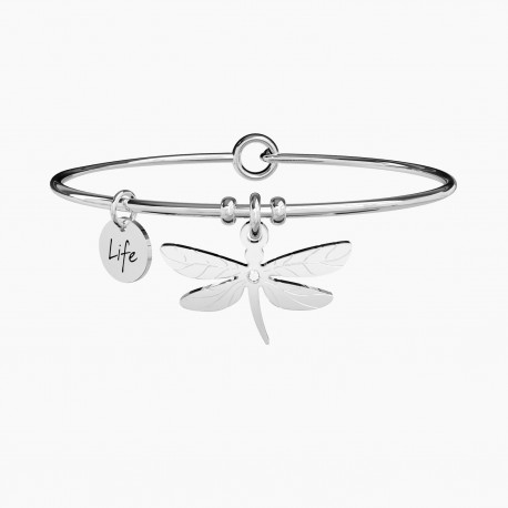 Kidult Pulsera mujer de acero con colgante libélula. DRAGONFLY | SPONTANEITY ES731078