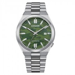 Reloj Citizen Mecánico Tsuyosa verde NJ0159-86X