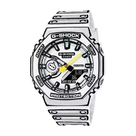 CASIO G-SHOCK MANGA BLANCO GA-2100MNG-7A