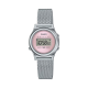 Reloj Casio mini Collection esfera rosa correa malla LA700WEM-4A