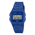 Reloj Casio Digital Azul 38.2 × 35.2 × 8.5 mm Correa de Resina de base biológica  F-91WB-2A1