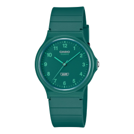 Reloj Casio Collection Analógico Verde 38.8 × 34.9 × 7.8 mm Correa está fabricada con resina de base biológica MQ-24B-3B