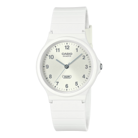 Reloj Casio Collection Analógico Blanco 38.8 × 34.9 × 7.8 mm Correa está fabricada con resina de base biológica MQ-24B-7B