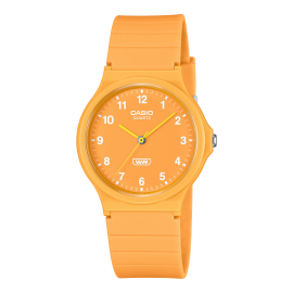 Reloj Casio Collection Analógico Amarillo 38.8 × 34.9 × 7.8 mm Correa está fabricada con resina de base biológica MQ-24B-9B