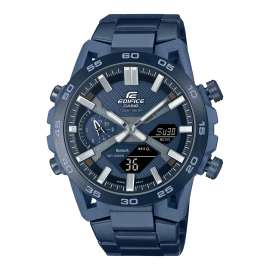 Reloj Casio Edifice Sospensione  47.8mm  correa con revestimiento iónico azul ECB-2000CB-2A