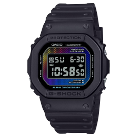 Reloj Casio G-Shock Esfera imagen del ladrillo en brillantes tonos arcoíris 48.9 × 42.8 × 13.4 mm