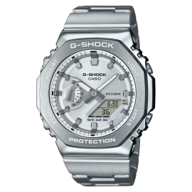 Reloj G-Shock G-STEEL Esfera Plateada Bisel octogonal