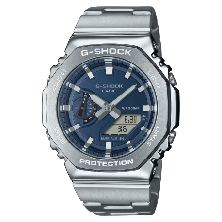 Reloj G-Shock G-STEEL Esfera Azul Bisel octogonal