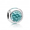 Pandora Charm plata circonita verde glaciar 792095NIC