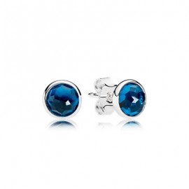 Pandora Pendientes Plata Piedra azul 290738NLB