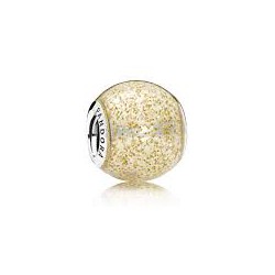 Pandora Charm plata ESFERA DORADA