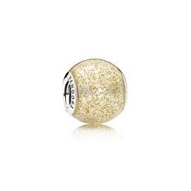  Pandora Charm plata ESFERA DE ORO BRILLANTE 796327EN146