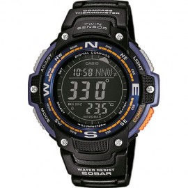 Reloj Casio sensor Termómetro, Brújula   SGW-100-2BER